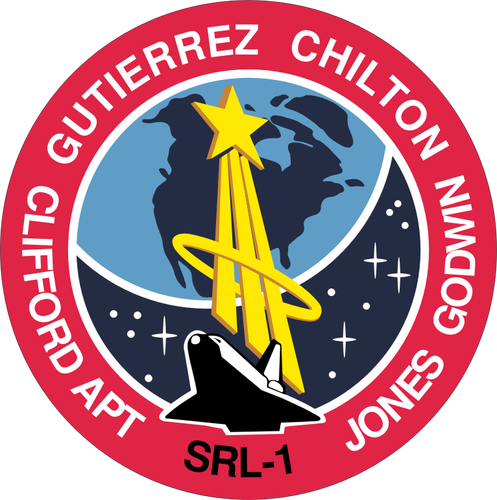 Ilustração vetorial da insígnia da missão STS-59